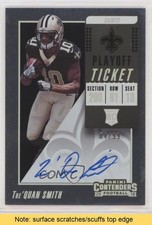2018 Contenders Rookie RPS Playoff Ticket 84/99 Tre'Quan Smith Auto READ lt0