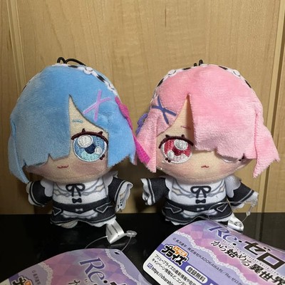Re:Zero Chopi Nuipuchi Plush Rem & Ram GiGO Exclusive 2-Piece Set New Tag Japan