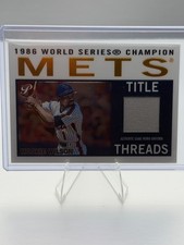 2005 Topps Pristine Title Threads World Series Mookie Wilson GU Jersey #TT-MW