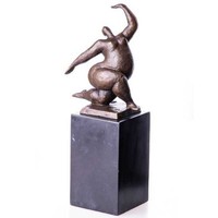 Bronze Skulptur Figur Bronzeskulptur Bronzefigur Weiblicher Akt Modern Abstrakt-