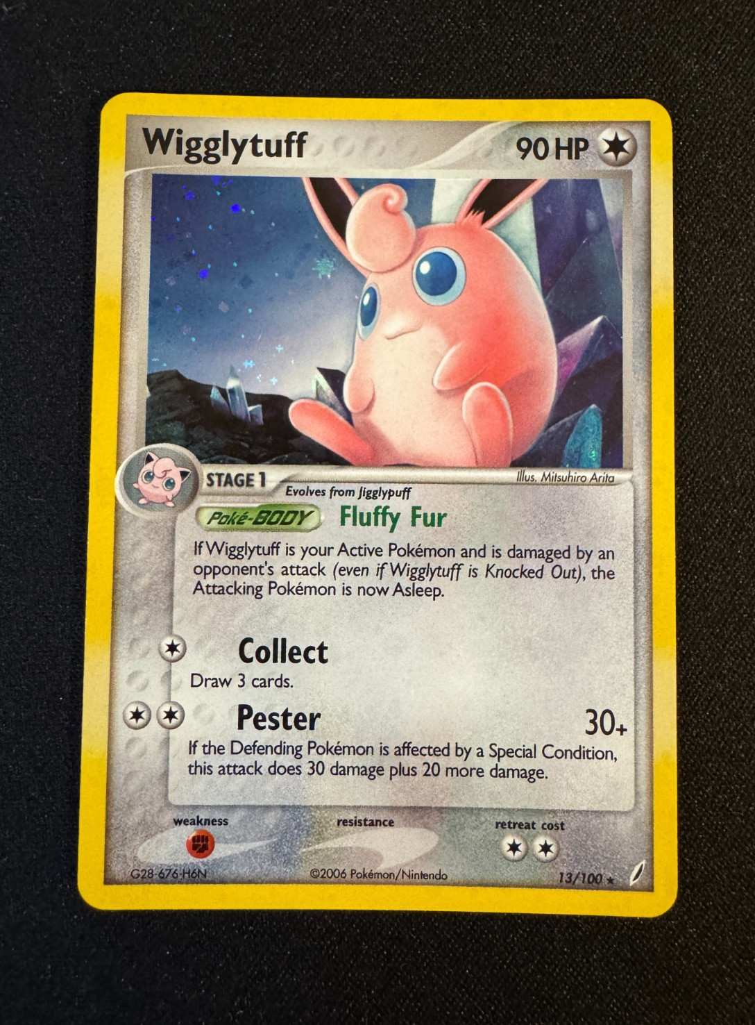 Wigglytuff Holo Rare Card 13/100 Crystal Guardians Pokémon TCG - Near Mint