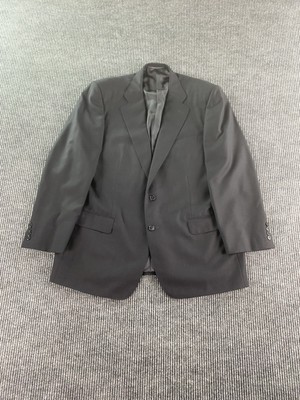 Ermenegildo Zegna Suit Jacket Gray 46 R Wool Birdseye Designer Premium Italy