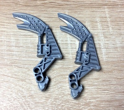 7a # Lego - Schwert Visorak Fang L 9.35cm hellgrau glänzend 8742  (50918) 2 Stk.