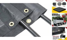 8'x14' Dump Truck Mesh Tarp with 5 Inch 18Oz Double Pocket  Grommets 8' x 14'