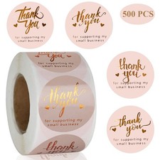 1.5'' Thank You for Supporting My Small Business Stickers 500 PCS Thank You S...