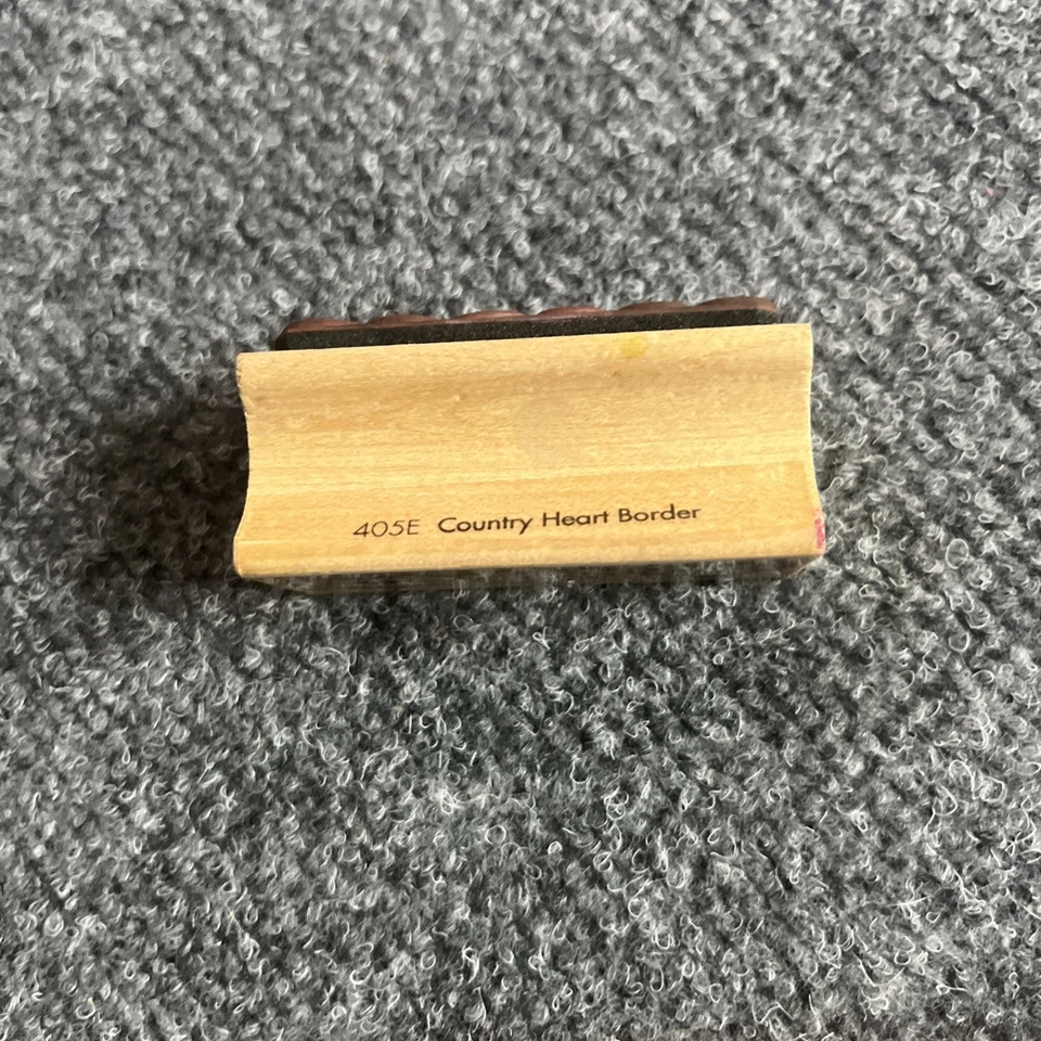 All Night Media Country Heart Border Rubber Stamp - Image 3 of 3