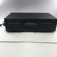Broken Kenwood KX-W595 Stereo Double Cassette Deck Bad Pause Button READ