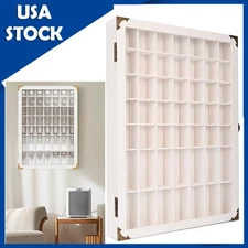 White Wall-Mounted Display Case for Shot Glasses - Elegance Meets Functionality