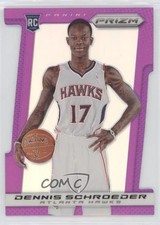 2013-14 Panini Prizm Purple Prizm Die-Cut 4/49 Dennis Schroder #286 hs9