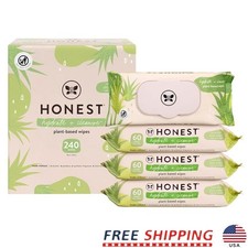 Plant Based Hypoallergenic Thick Wipes 240 Count Sensitive Skin Cleanser New