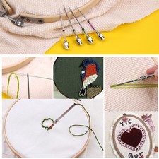Embroidery Punch Needle Set DIY Sewing Pen Kit Knitting Crotchet Craft Tool