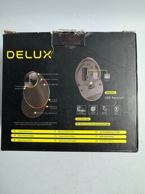 Delux M618 Plus Wired RGB Vertical Mouse -