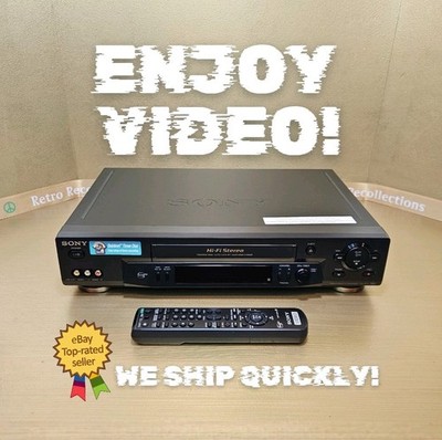 Sony SLV-N71 VCR Hi-Fi Stereo Video Cassette Recorder VHS Player Retro 2001
