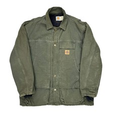 Made In USA Carhartt Jacket - XL Green Cotton