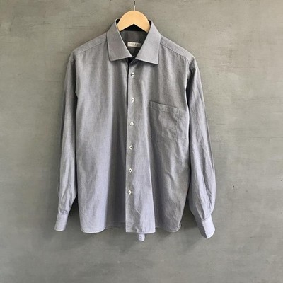 Men Fratelli Posti Shirt Navy Cotton 44 / XXL / 52