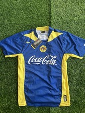 Nike Club América 2004/05 Amarillo y Azul Camiseta Fútbol JERSEY