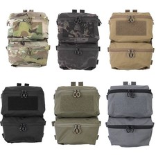 Tactical Back Panel Double Pouch FCPC V5 Zipper Backpack Water Bag