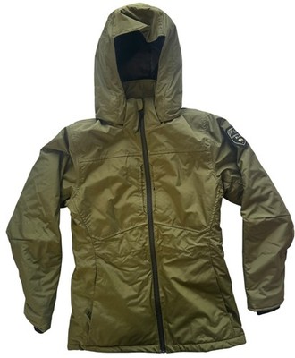 United By Blue Bison Fill Hooded Jacket Women s XS Olive Green Insulated USA Mad