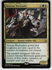 Veteran Warleader Foil R Battle for Zendikar 221 MTG