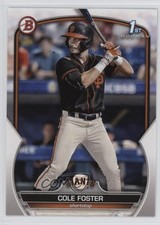 2023 Bowman Draft Cole Foster #BD-128 08jr
