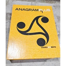 Anagram Plus Word Game French Edition Complete Board Game With Tiles and Rack