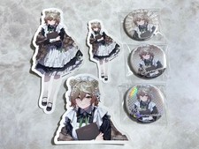 Cafe Sun Clara Charm Wood Can Badge Sticker NIJISANJI EN