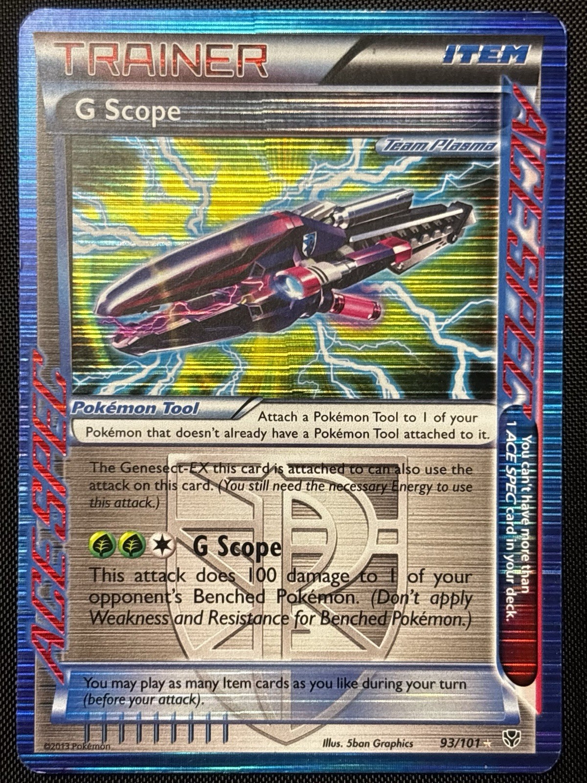 Pokémon G Scope ACE SPEC Rare Ace Trainer Item Plasma Blast 93/101 Foil