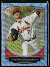2013 Bowman Draft #BDPP6 Marco Gonzales Chrome Blue Wave Refractors