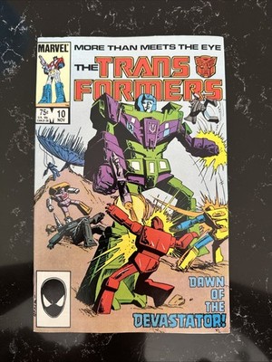 The Transformers #10 (Marvel Comics November 1985) First Devastator