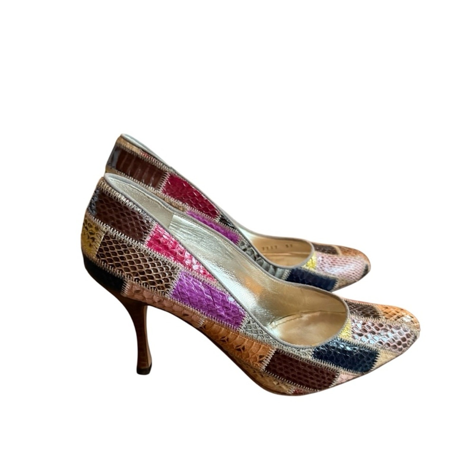 Dolce & Gabbana Python Snake Patchwork Pumps Stil… - image 8