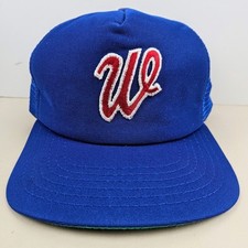 Vintage USA MADE Washington W MLB Baseball Trucker Hat Snapback Cap