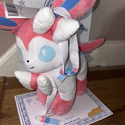 Neu mit Etikett Build A Bear Pokémon Sylveon mit Sounds 