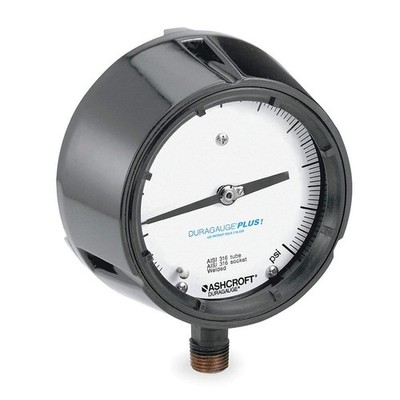 ASHCROFT 451279SS04LXLL15 Pressure Gauge,0 to 15 psi,4-1/2In,1/2In 4TA42