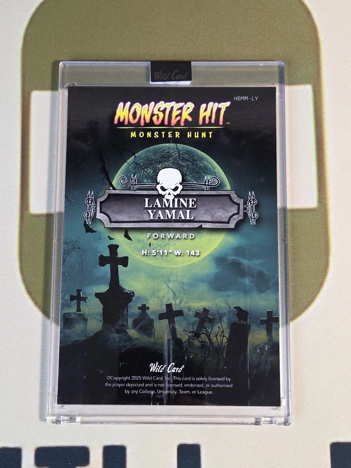Wild Card Haunted Hits 2025 Multideporte LAMINE YAMAL 1/1 Gran Tamaño Monster Hit Foto 2 de 2