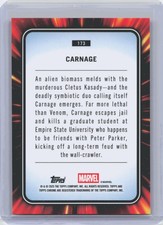 2025 Topps Chrome Marvel Carnage #173 Orange Lava Refractor 25/25