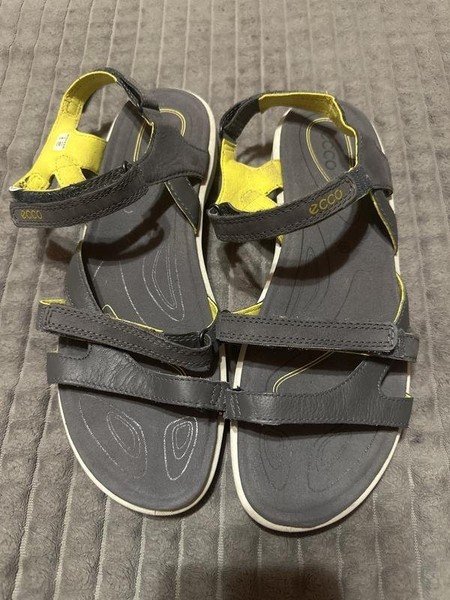 Women Ecco Sandals Grey 40 #3RGM