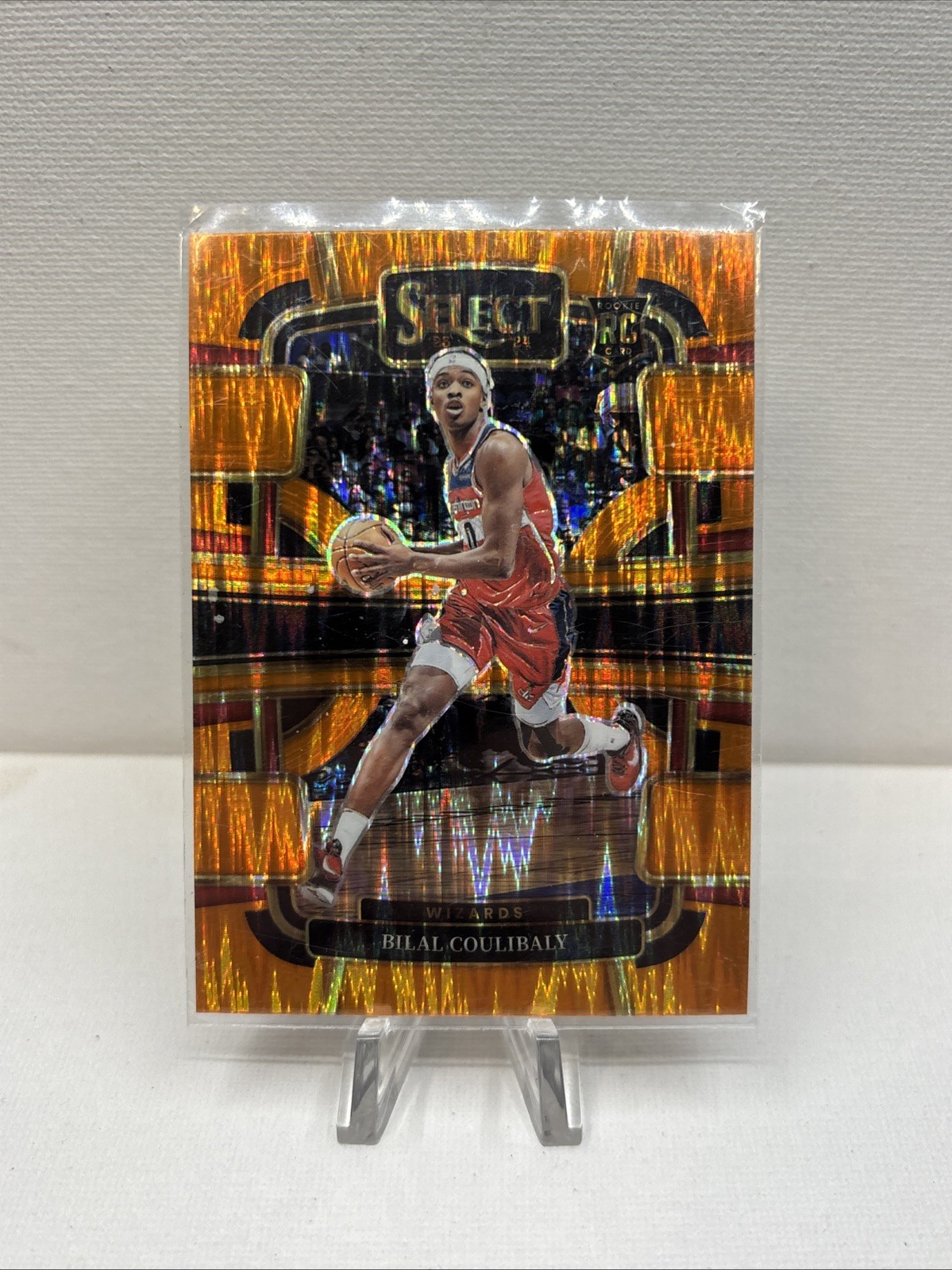 2023-24 Panini Select - Concourse Bilal Coulibaly #97 Orange Flash Prizm (RC)
