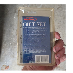 Halex 63603 Soft Tip Brass Barrel Dart Gift Set w/ Case, Extra Tips, Flights