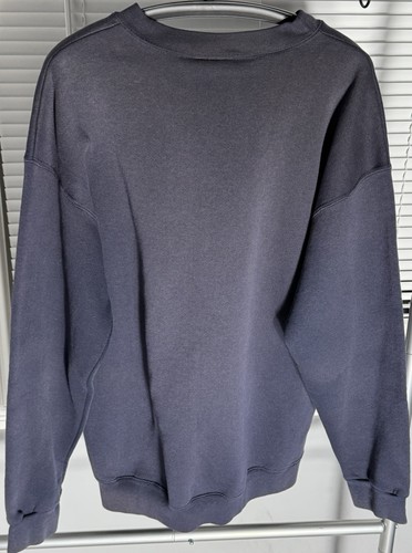 Vintage 90s Reebok Big Logo Navy Sweatshirt XL Long Sleeve Crew Neck Spell Out USA - Bild 6 von 10