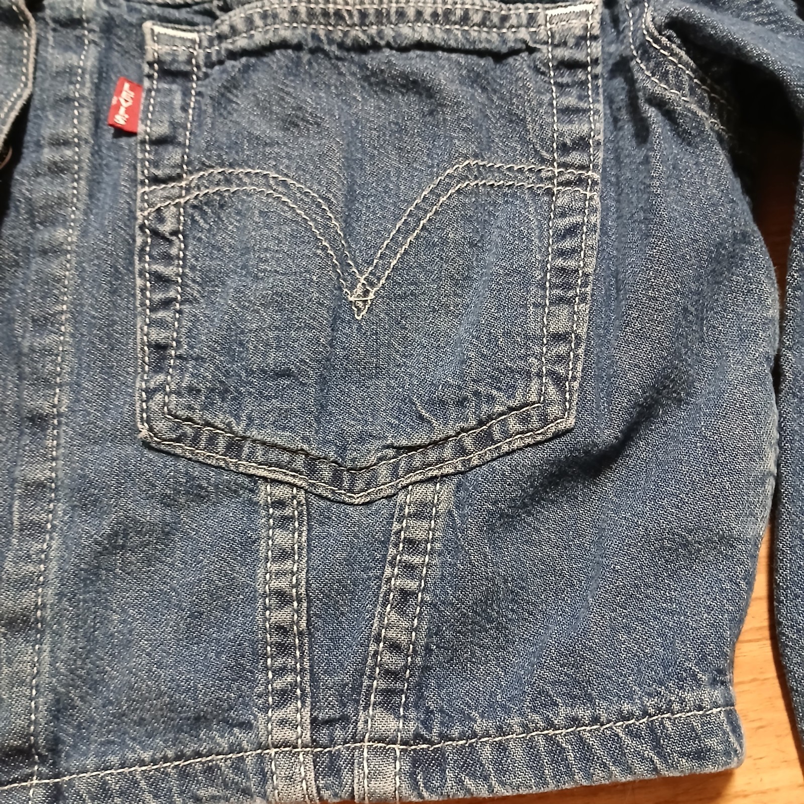 Authentic Levi's Cropped Lightweight Jacket Or Sh… - image 16