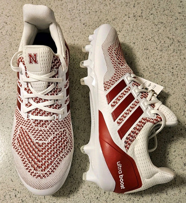 Adidas UltraBoost Nebraska Cornhuskers PE Issue Football Cleats Mens 10.5 KJ6024