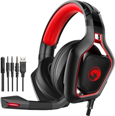 MARVO Gaming Headset with Microphone for Xbox One, PS4/5, PC, Gaming Headphones