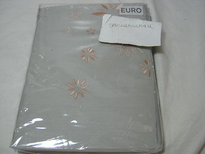 New Barbara Barry BALI HAI Euro European Pillow Sham Cantaloupe - Main Image