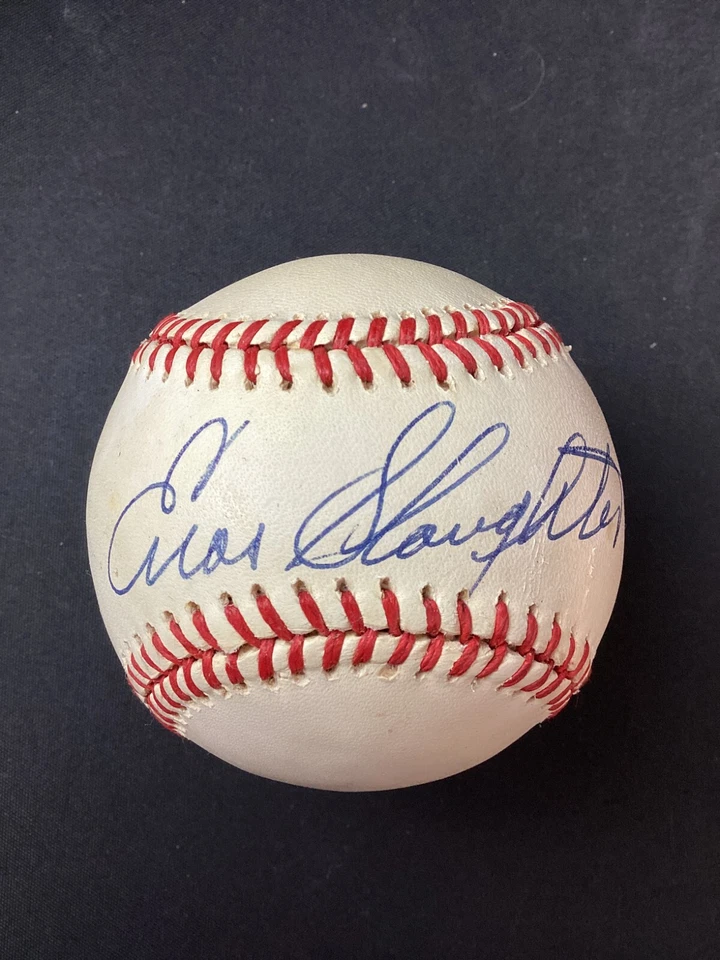 Enos Slaughter Signed NL Baseball JSA Cert AUTO MLB St. Louis Cardinals HOF '85! - Image 2 of 4