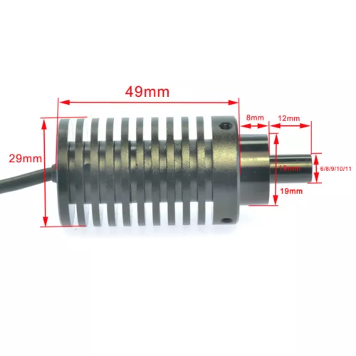 6mm-13mm Mikroskop Koaxial Lichtquelle LED Spot Lampe Helligkeit einstellbar - Bild 2 von 9