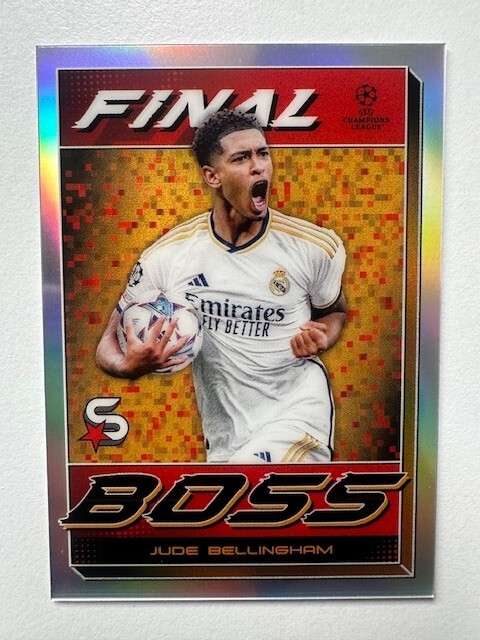 Tarjeta coleccionable Topps Superstars 2024 23/24 Jude Bellingham Final Boss Real Madrid