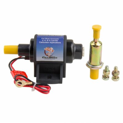 Universal 35GPH Micro Electric Fuel Pump 4/6/8 External - Foto 4