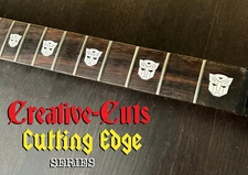 Transformers Autobot logo vinyl decal pearl white inlay set for guitars