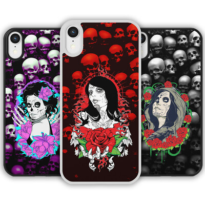 Handyhülle Mexikanisch Tag der Toten für iPhone Samsung Goth Emo Punk Tattoo