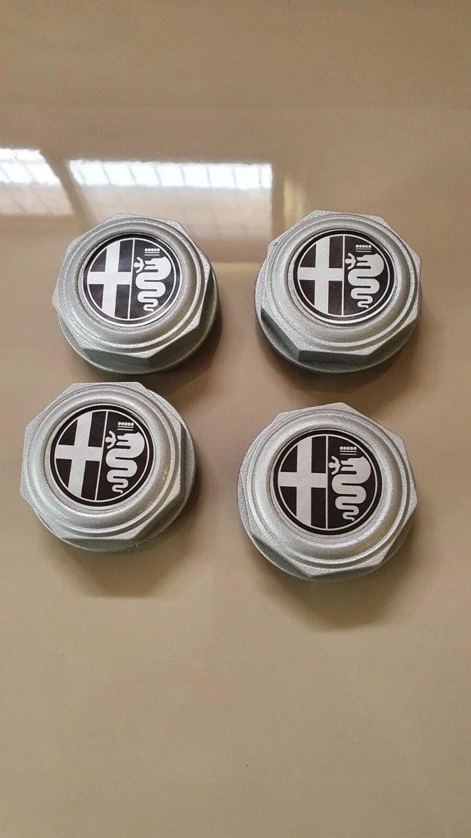 Kit 4 Copricerchi Adattabili Per Alfa 75 E 164 - Diametro 14 Pollici, Non Originali, Aggancio Metallico